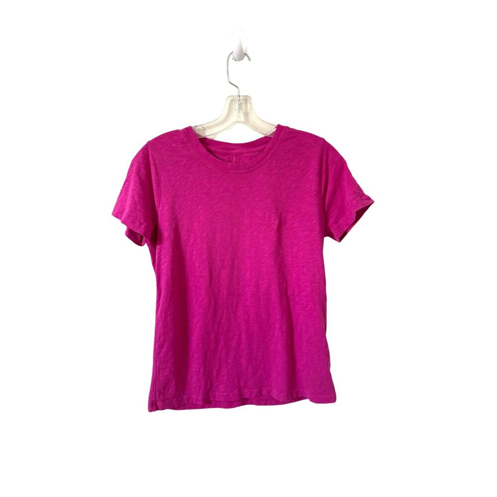 J. Crew Basic Cotton Crewneck Girlfriend Short Sleeve T-Shirt Pink Size Small